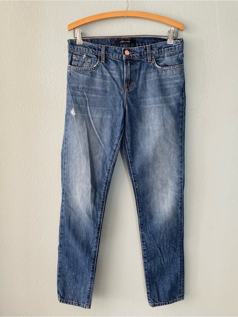 🌱5/$25🌱 J Brand | Jake Adored Distressed Dark Wash Mid-Rise Skinny Jeans